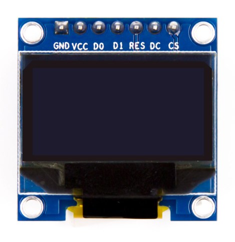 1.3 inch SPI OLED Ekran - Mavi Yazı - SH1106