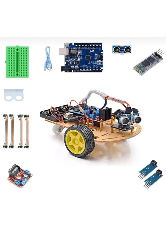 2wd Araba Seti Engelden Kaçan Çizgi Izleyen Bluetooth Kontrollü Robot Araç Seti